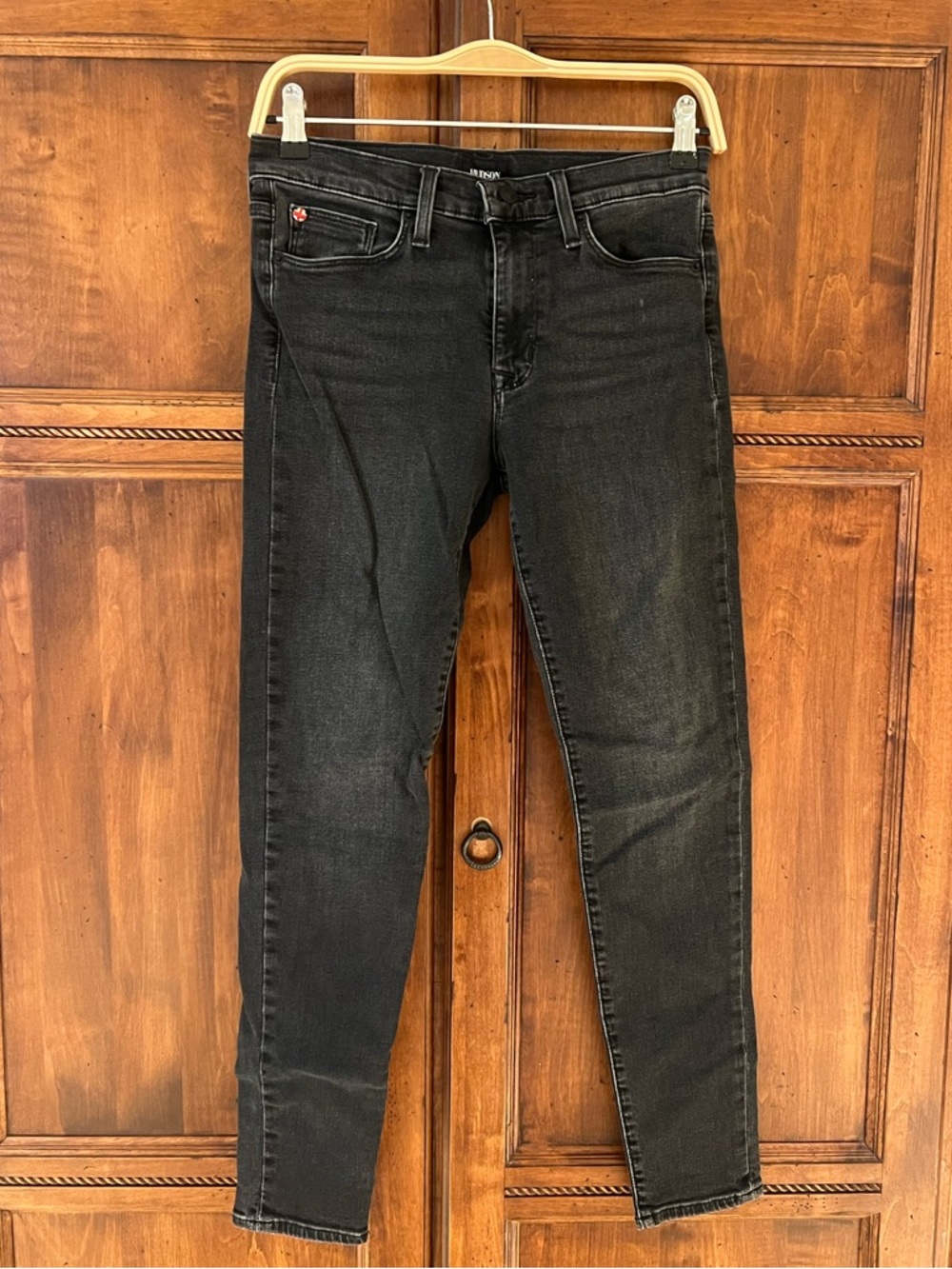 Hudson Natalie  Midrise Super Skinny Ankle | Size 28 | Black Denim | Like New